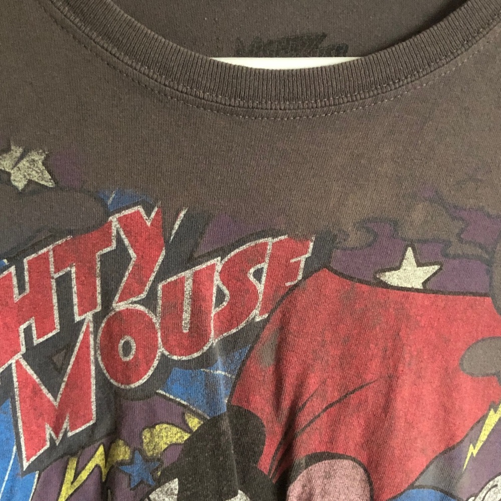 Mighty Mouse Graphic Tee for Kids - Black/Red